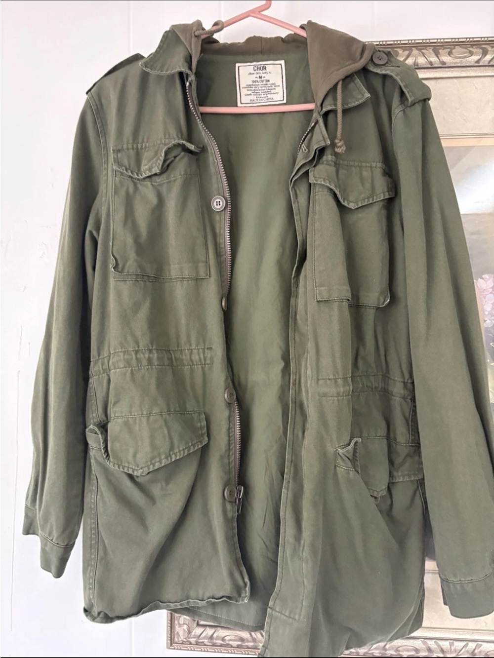 CHOR Olive Green Cotton Jacket